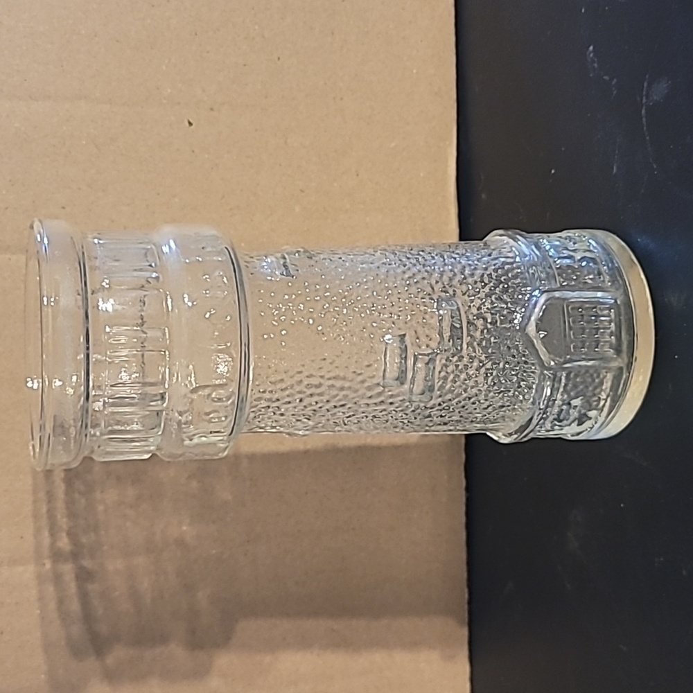 Red Lobster Clear Lighthouse Embossed Glass Tumbler